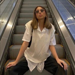 Nasty Gal Herringbone Sweater Vest